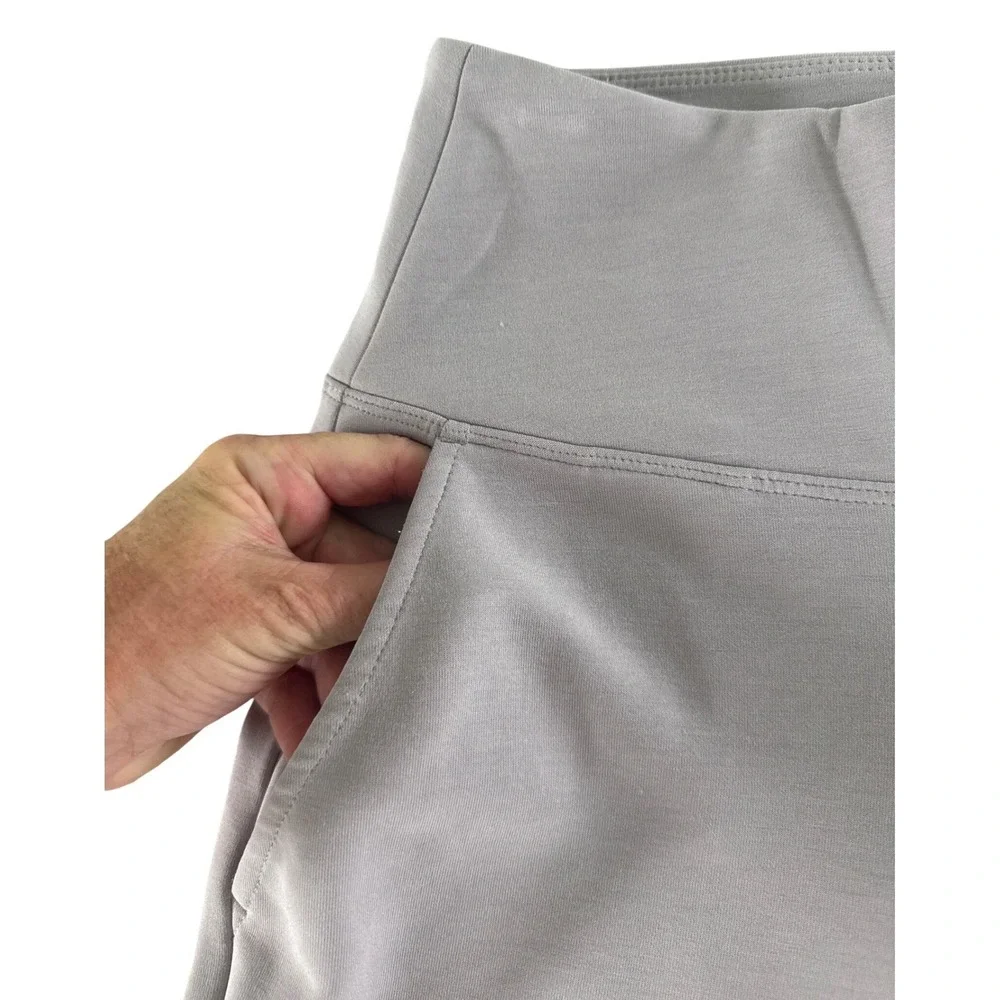 Athleta Seasoft Wide Leg Pant Crop Cropped Tinsel‎ Purple Gray XXS Modal 882621